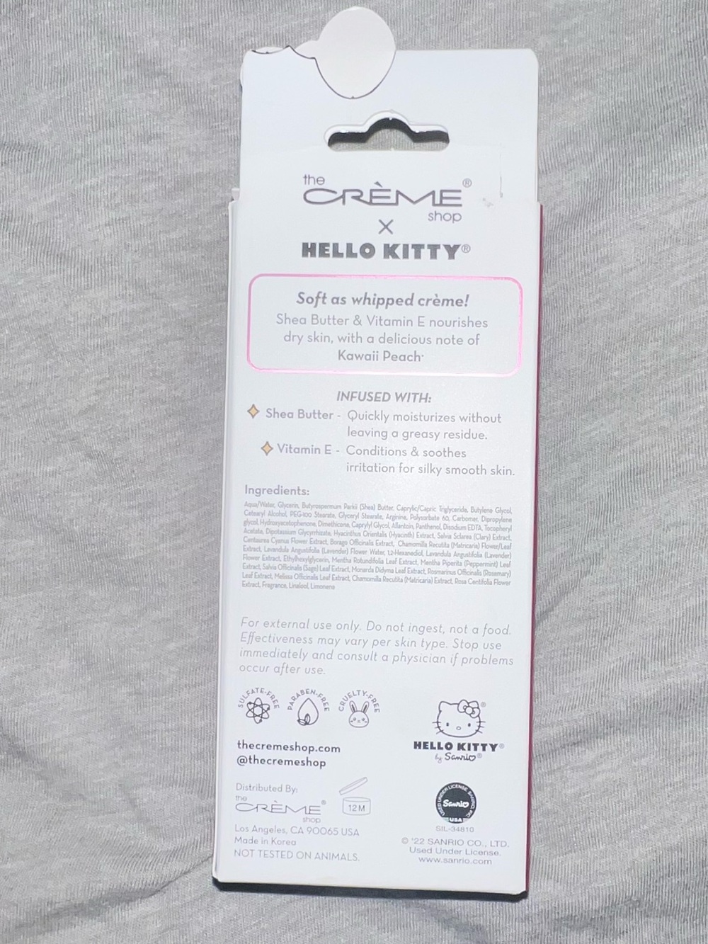 NIB~The Creme Shop X Hello Kitty Moisturizing Hand Cream~Manufacturer Sealed - Picture 2 of 4